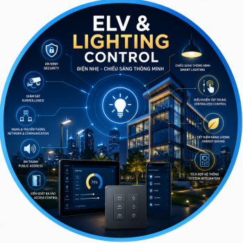 Hạ tầng Điện – Điện Nhẹ - Chiếu sáng thông minh ( ME & ELV & Lighting Control)